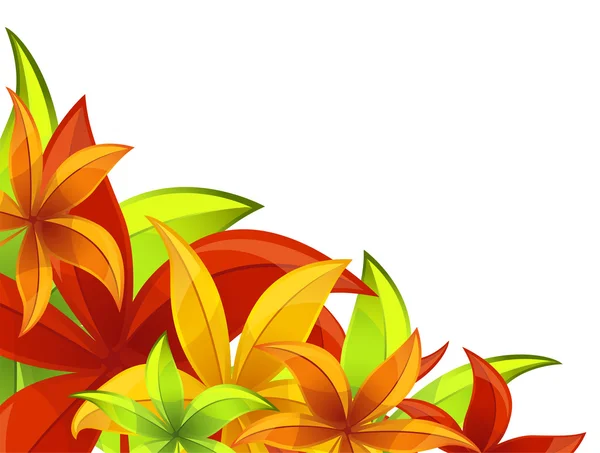 Autumn/ floral background — Stock Vector