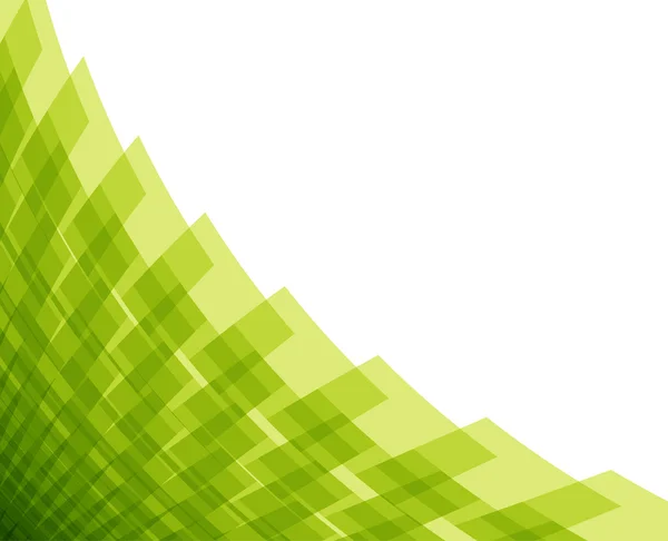 Šablona návrhu zelenobílá abstrakce — Stockový vektor