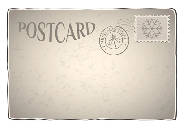 ベクトルのクリスマスのポストカード — ストックベクタ