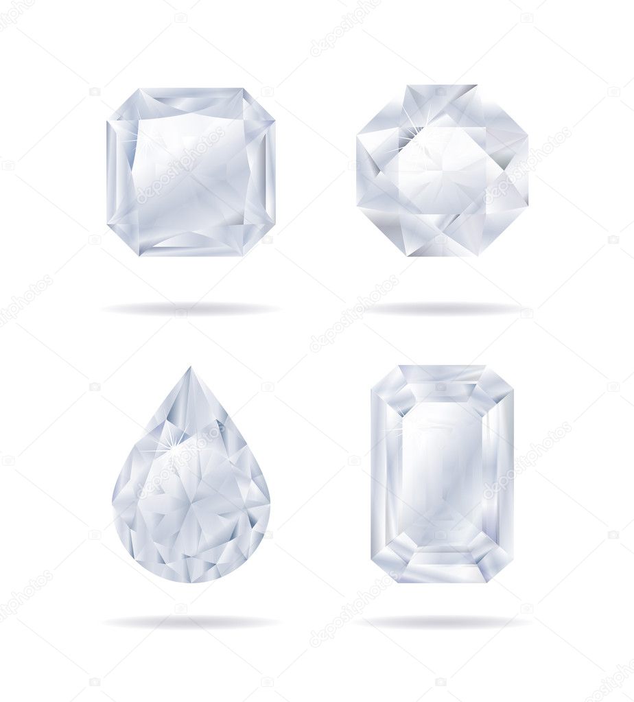 Vector diamonds collection