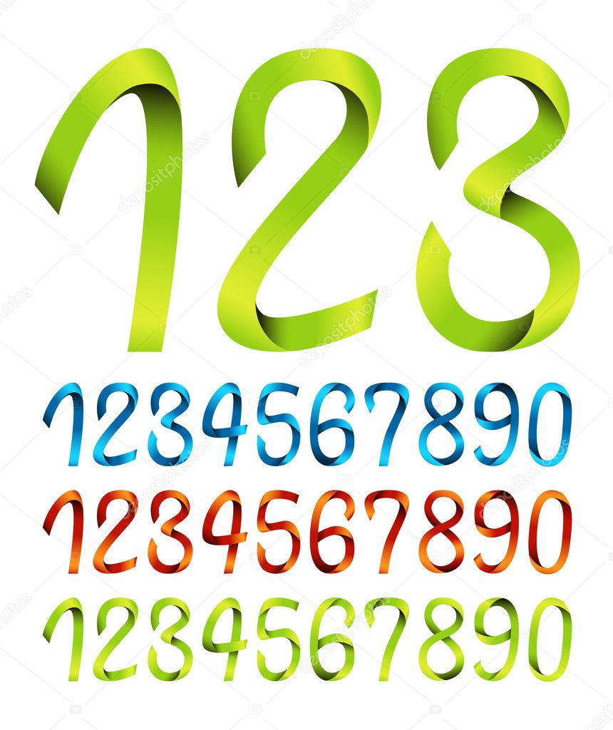 Color sets of ribbon numbers