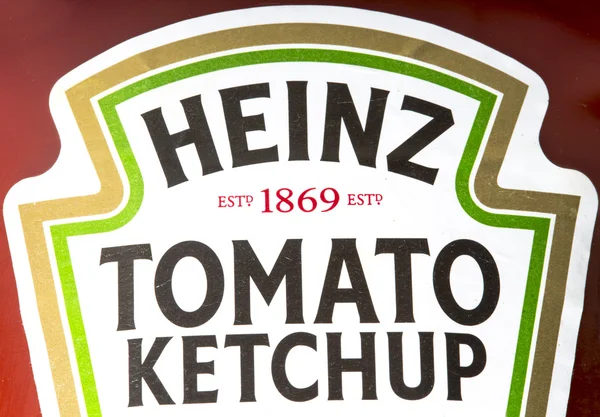 Хайнц кетчуп наклейка — стокове фото
