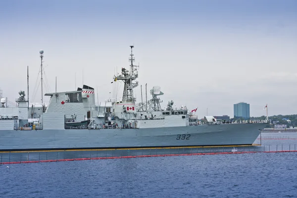 stock image Canadian Warship at Dock