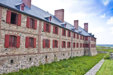 Fortress Louisbourg Bastion Barracks clipart