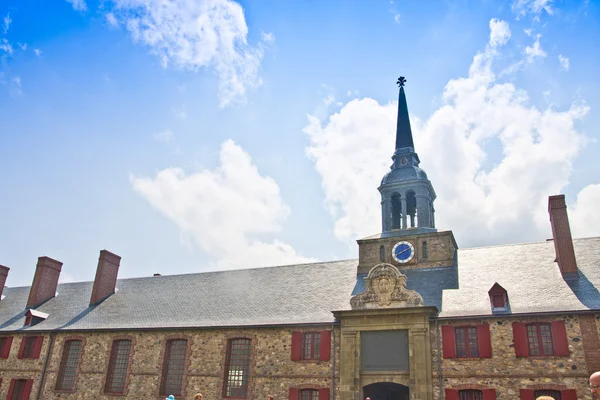 Stock image Fortress Louisbourg Bastion Barracks and Bell Tower