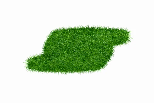 stock image Empty green grass blank isolated 3d model