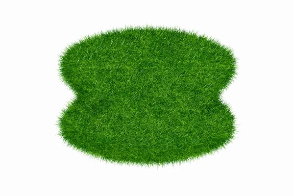 stock image Empty green grass round blank isolated 3d model