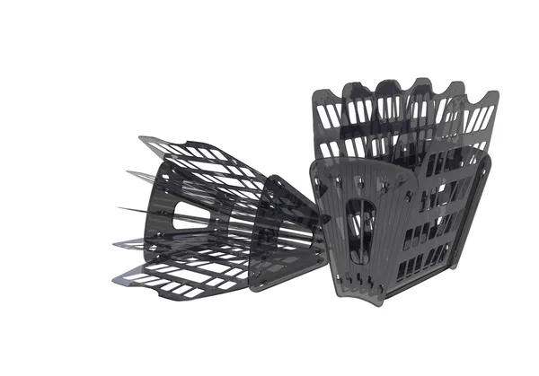 Műanyag tároló 3D-s papír modell — Stock Fotó