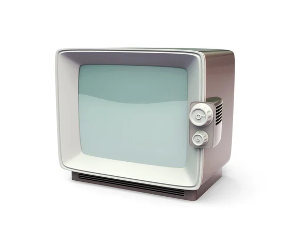오래 된 Tv는 3d 모델을 설정 — 스톡 사진