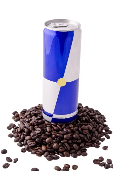 能量饮料和咖啡豆 (2) 免版税图库照片