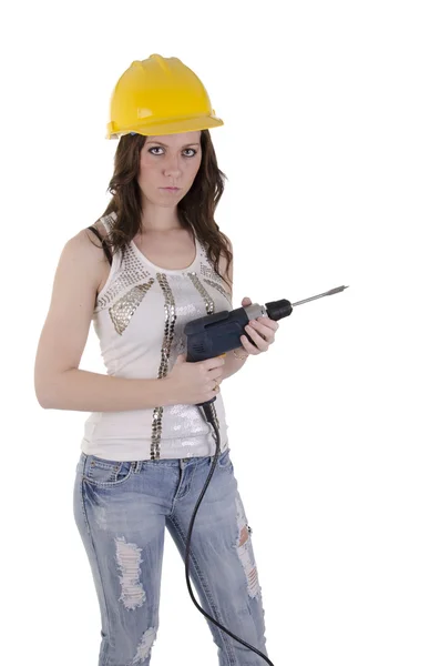 建設の女性 — ストック写真