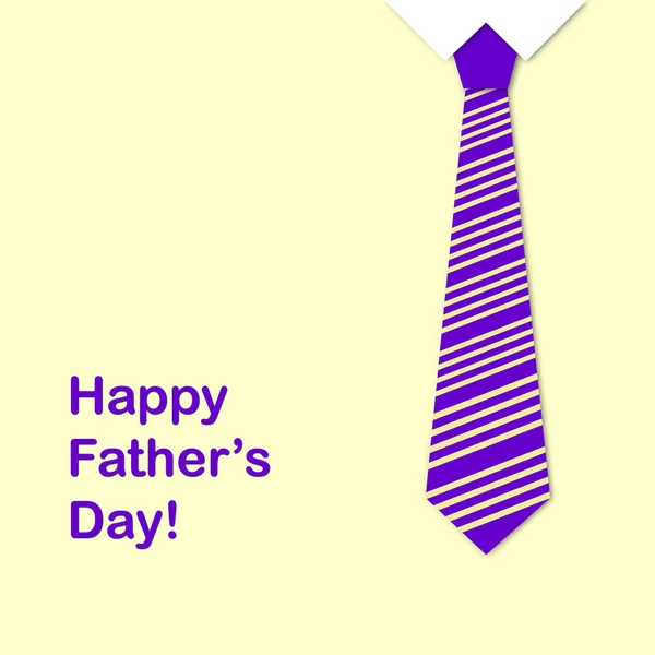 领带和一句快乐父亲节 — 图库照片