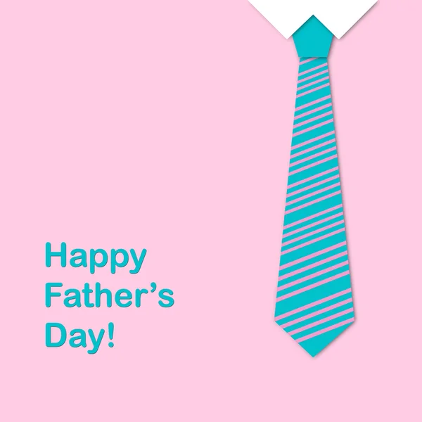 Krawatte und der Satz glücklicher Vatertag — Stockfoto