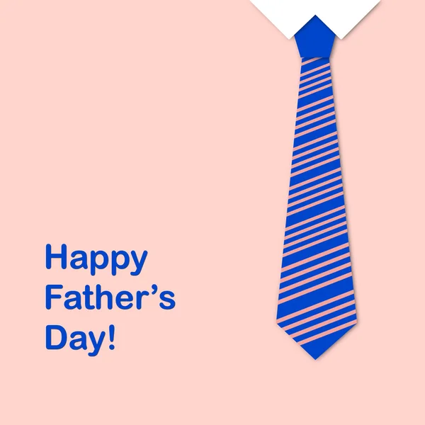 Cravate et la phrase heureux jour des pères — Photo