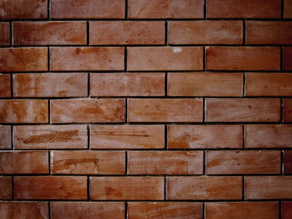 Ziegelsteinmauer in Großaufnahme — Stockfoto