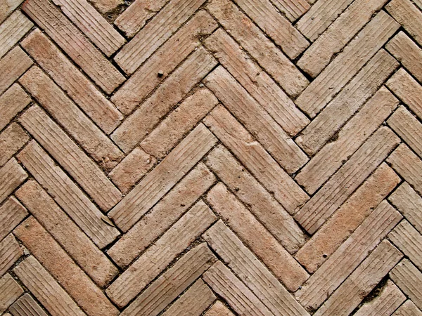 Contemporary herringbone pattern brickwall — Stock Photo, Image