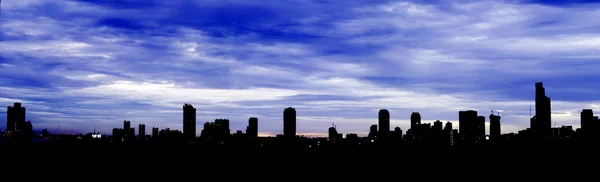 City Skyline Silhouette — Stock Photo, Image