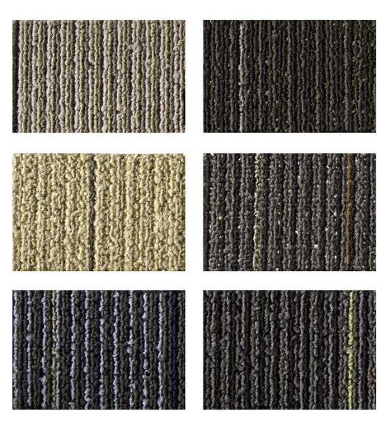 Samples of collection carpet on a white — Stock Photo, Image