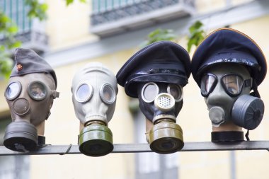 Gas masks clipart