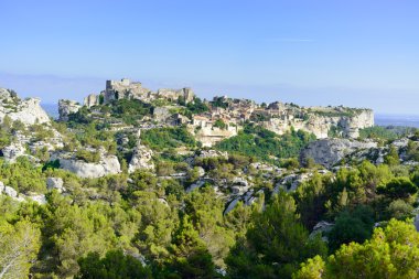 Les Baux de Provence village and castle. France, Europe. clipart