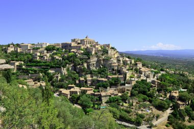 rock Hill Gordes ortaçağ köyü. Luberon, provence, Fransa.