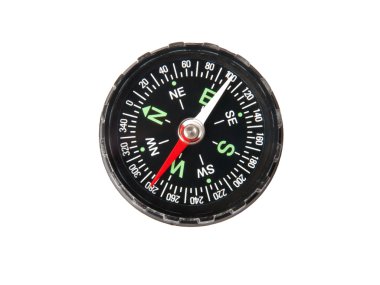 Compass on white background clipart