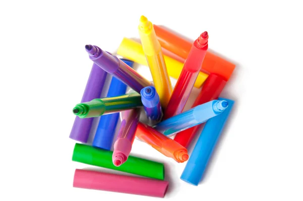 Multicolored Felt-Tip Pens — Stock Photo, Image