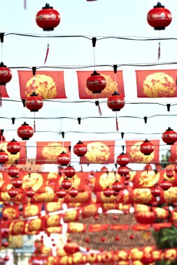 Chinese street decorations clipart