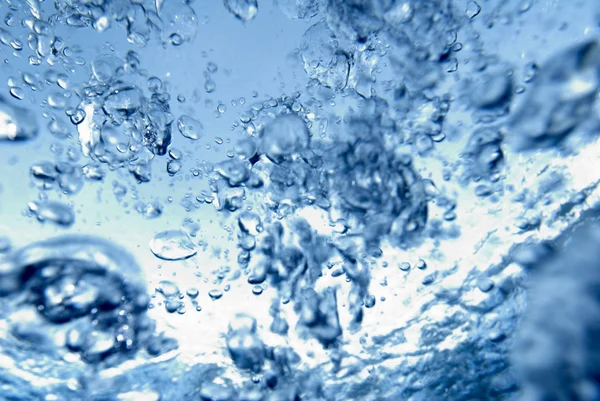 stock image Scuba air bubbles against a bright sky