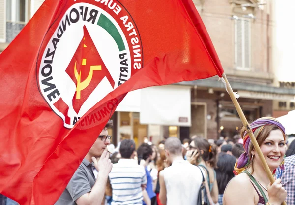 stock image Participants at gay pride 2012 of Bologna