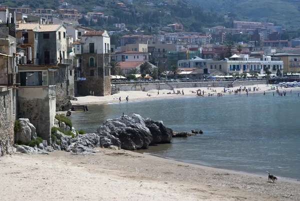 Spiaggia di Cefalu.Sicilia — Foto Stock