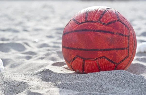 stock image Orange soccer ball