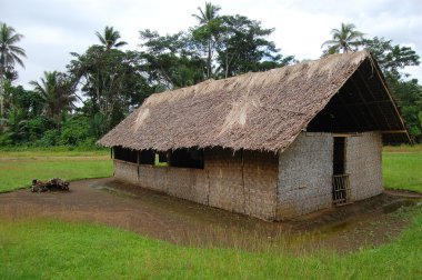 Village church in Papua New Guinea clipart