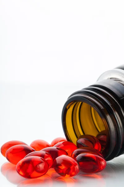 Vitamin E capsules — Stock Photo, Image