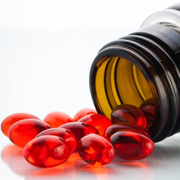 Vitamin E capsules — Stock Photo, Image