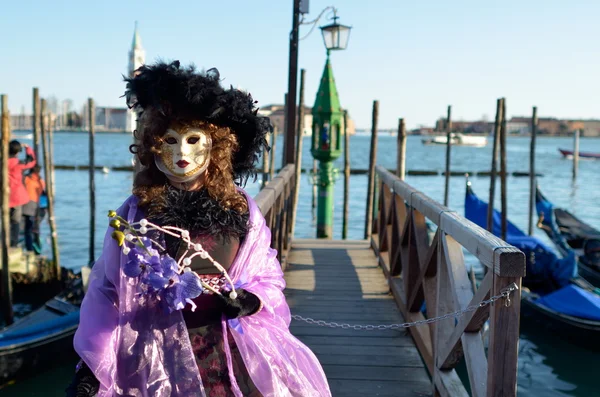 Colorful artistic masks on the Carnival of Venice — Stock Photo, Image