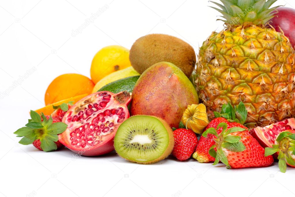 fresh tropical fruits