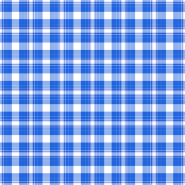 Seamless Blue & White Plaid clipart