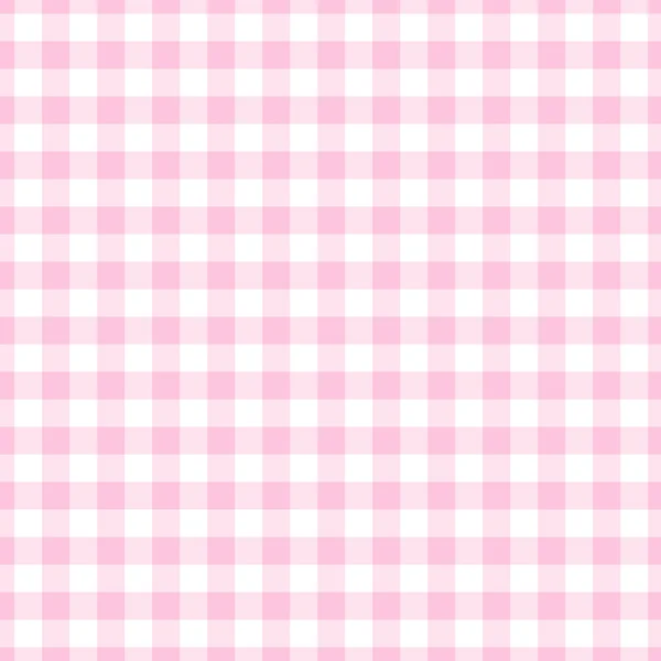 Plaid de Gingham rosa claro sin costuras —  Fotos de Stock