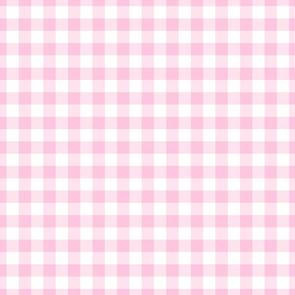 Seamless Light Pink Gingham Plaid — Stock Photo, Image