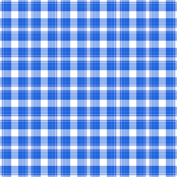 Azul sem costura & xadrez branco — Fotografia de Stock