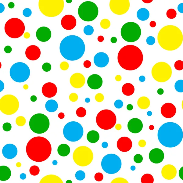 Безшовний яскравий Multi Polka Dot — стокове фото
