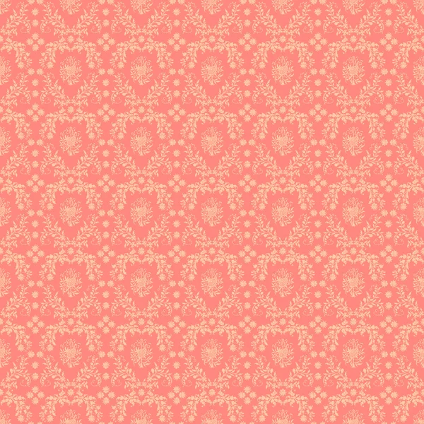 Nahtloser rosa Damast Hintergrund — Stockfoto
