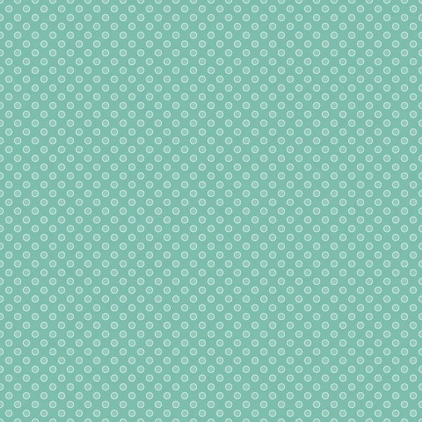 シームレスな青緑色 polkadots — ストック写真
