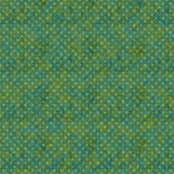 Naadloos vervaagd polka dots op gevlekt groen — Stockfoto