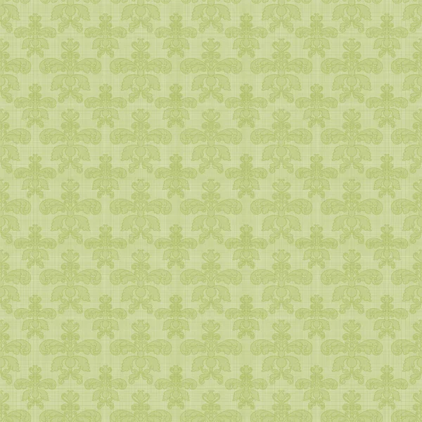 Sömlös grön damast — Stockfoto