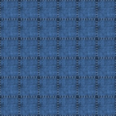Dikişsiz aşınmış kot patchwork