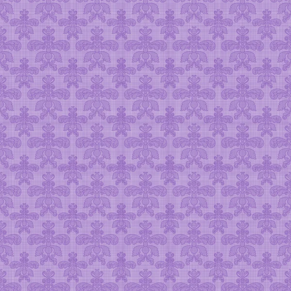 シームレスな紫ダマスク — ストック写真
