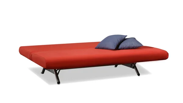 Minimale rote Couch — Stockfoto