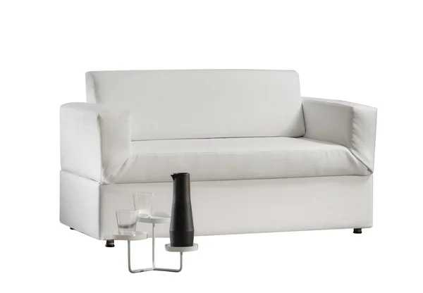 Сучасні білому дивані — стокове фото